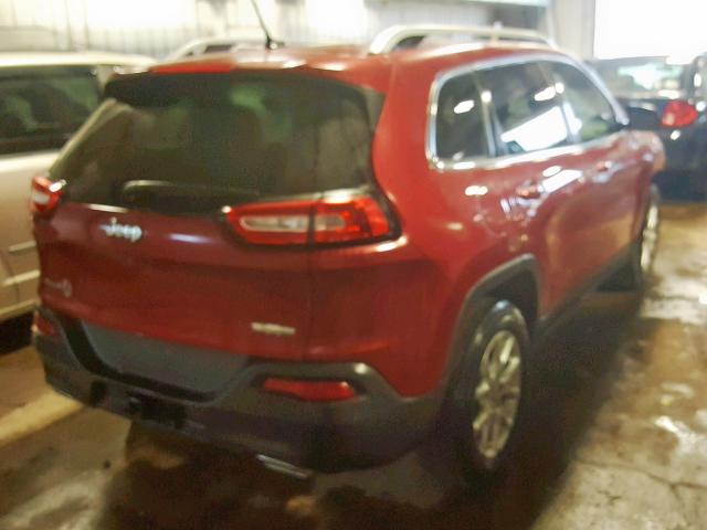 1C4PJMCS5FW636385 - 2015 JEEP CHEROKEE L RED photo 4