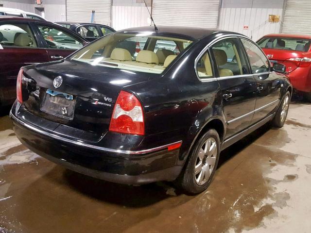 WVWTH63BX2P288450 - 2002 VOLKSWAGEN PASSAT GLX BLACK photo 4
