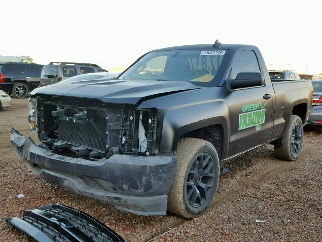 1GCNCNEH8HZ356101 - 2017 CHEVROLET SILVERADO BLACK photo 2