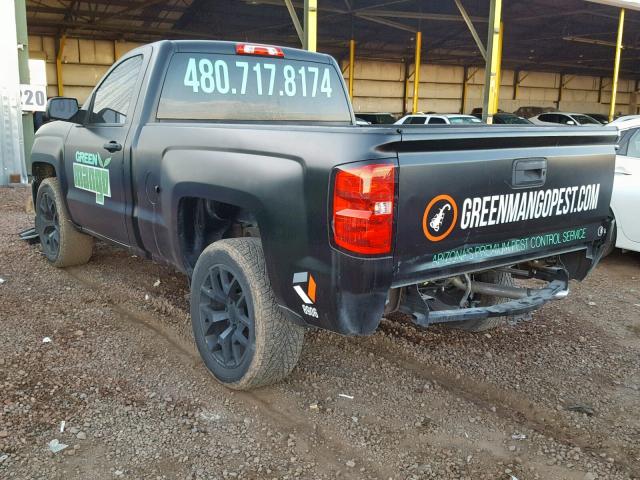 1GCNCNEH8HZ356101 - 2017 CHEVROLET SILVERADO BLACK photo 3