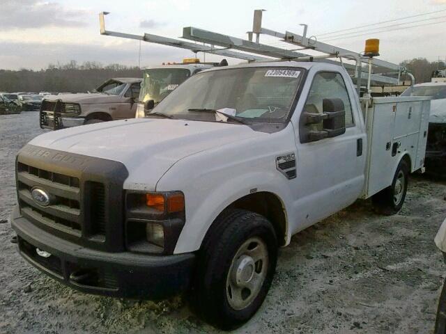 1FDWF30578EC54336 - 2008 FORD F350 SRW S WHITE photo 2