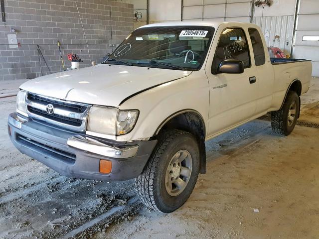 4TASN92N0XZ542188 - 1999 TOYOTA TACOMA XTR WHITE photo 2