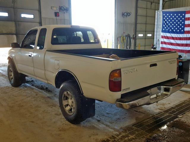 4TASN92N0XZ542188 - 1999 TOYOTA TACOMA XTR WHITE photo 3