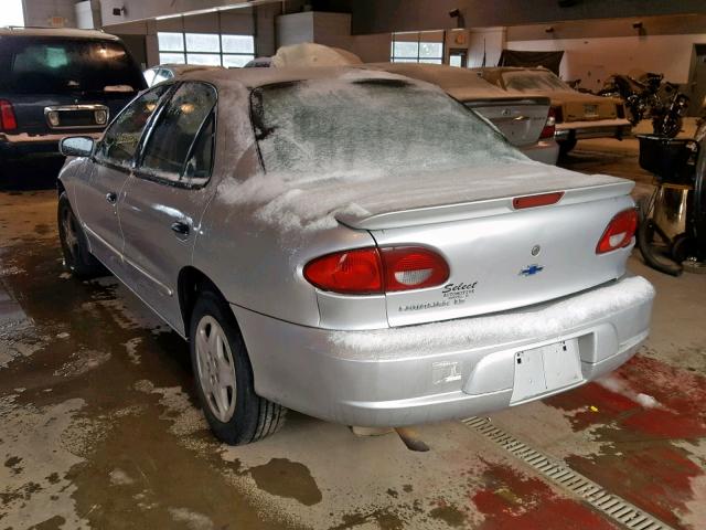 1G1JF52T417187798 - 2001 CHEVROLET CAVALIER L SILVER photo 3