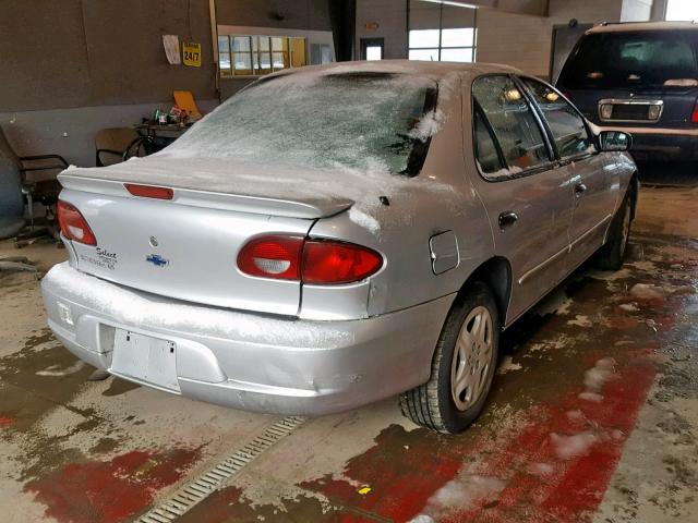 1G1JF52T417187798 - 2001 CHEVROLET CAVALIER L SILVER photo 4