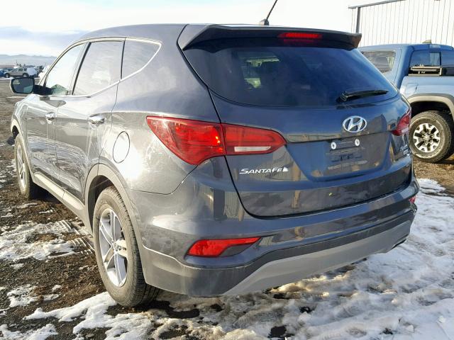 5XYZTDLB7JG572679 - 2018 HYUNDAI SANTA FE S CHARCOAL photo 3