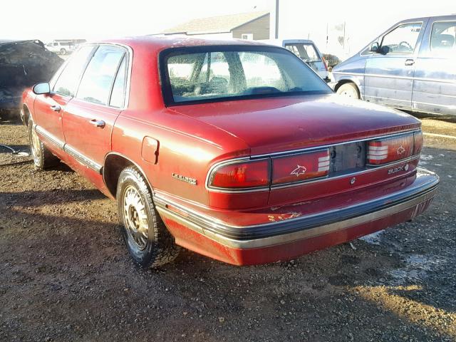 1G4HP53L0NH564060 - 1992 BUICK LESABRE CU MAROON photo 3