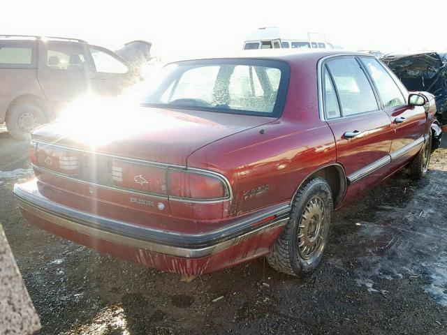 1G4HP53L0NH564060 - 1992 BUICK LESABRE CU MAROON photo 4