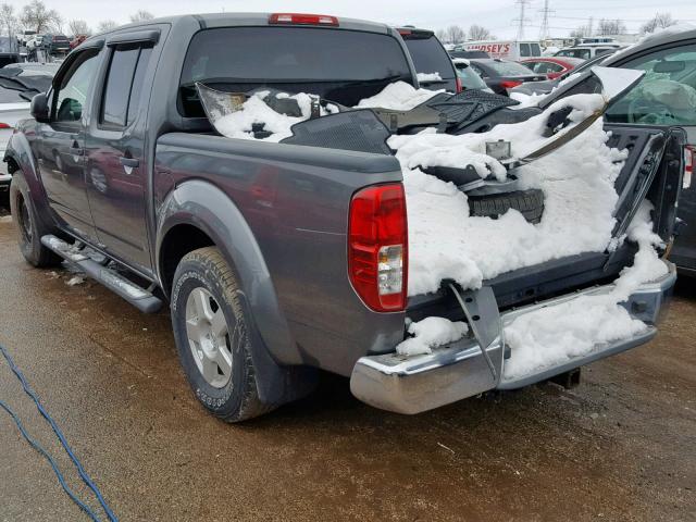 1N6AD07W38C415162 - 2008 NISSAN FRONTIER C GRAY photo 3