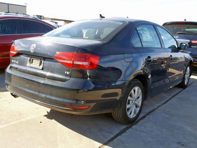 3VWD07AJ7FM309078 - 2015 VOLKSWAGEN JETTA SE 黑色 照片 4