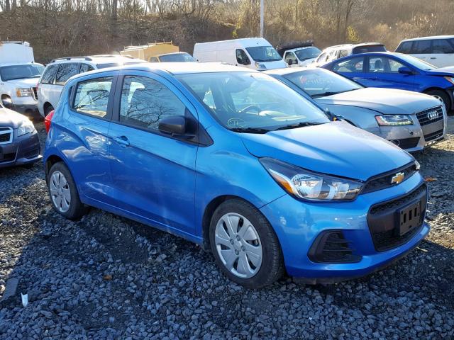 KL8CB6SA3JC475926 - 2018 CHEVROLET SPARK LS BLUE photo 1