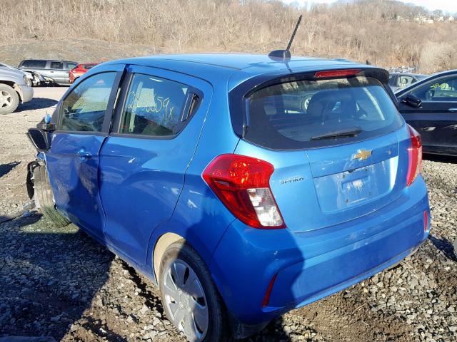 KL8CB6SA3JC475926 - 2018 CHEVROLET SPARK LS BLUE photo 3