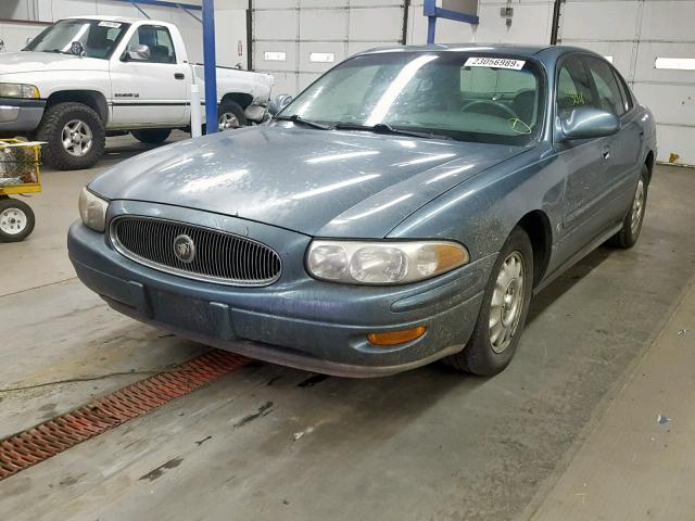 1G4HR54K61U143137 - 2001 BUICK LESABRE LI BLUE photo 2