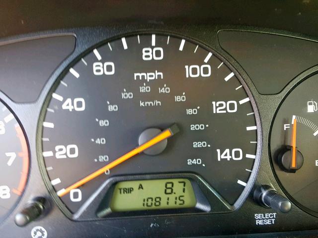1HGCF86641A040584 - 2001 HONDA ACCORD VAL GREEN photo 8