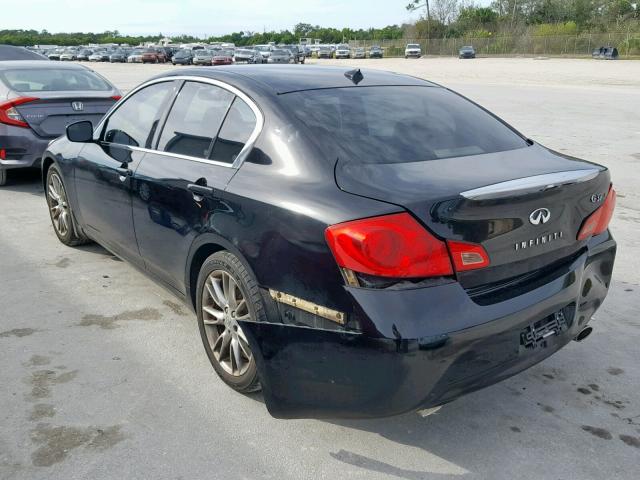 JNKCV61E09M013797 - 2009 INFINITI G37 BASE BLACK photo 3