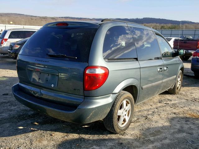 1D4GP45R96B663012 - 2006 DODGE CARAVAN SX BLUE photo 4