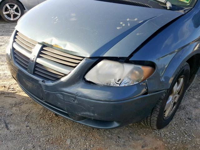 1D4GP45R96B663012 - 2006 DODGE CARAVAN SX BLUE photo 9