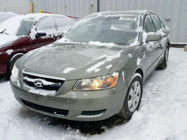 5NPET46C88H381391 - 2008 HYUNDAI SONATA GLS მწვანე ფოტო 2
