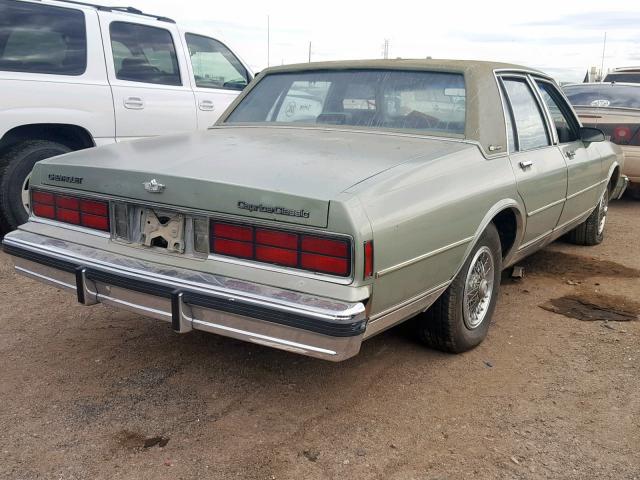 1G1BN69H7G9127526 - 1986 CHEVROLET CAPRICE CL GREEN photo 4