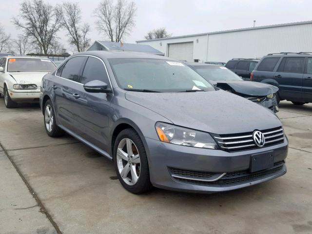 1VWBP7A34CC058442 - 2012 VOLKSWAGEN PASSAT SE CHARCOAL photo 1