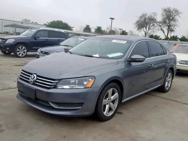 1VWBP7A34CC058442 - 2012 VOLKSWAGEN PASSAT SE CHARCOAL photo 2