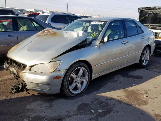 JTHBD192830068606 - 2003 LEXUS IS 300 SILVER photo 2