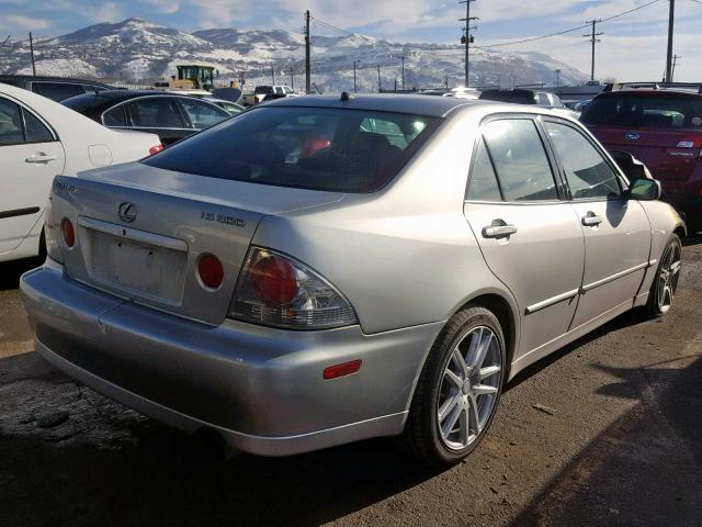 JTHBD192830068606 - 2003 LEXUS IS 300 SILVER photo 4