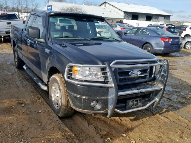 1FTRX12W86FA33182 - 2006 FORD F150 BLACK photo 1