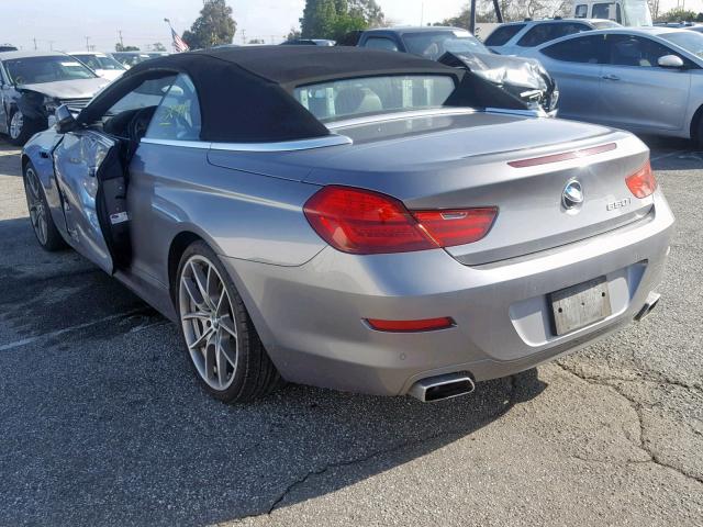 WBALZ3C59CDL71423 - 2012 BMW 650 I GRAY photo 3