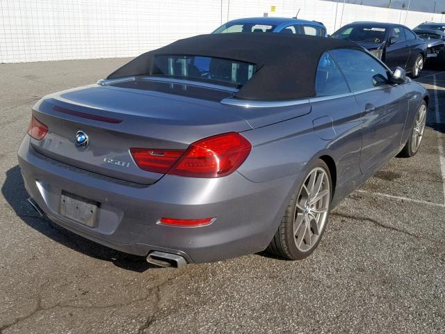 WBALZ3C59CDL71423 - 2012 BMW 650 I GRAY photo 4