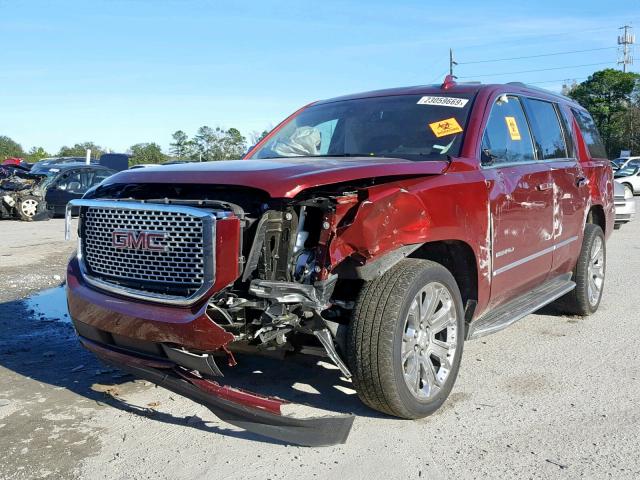 1GKS1CKJ4GR236691 - 2016 GMC YUKON DENA MAROON photo 2