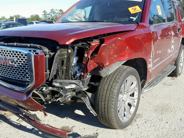 1GKS1CKJ4GR236691 - 2016 GMC YUKON DENA MAROON photo 9