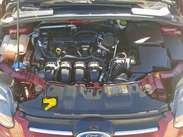 1FADP3N23EL291761 - 2014 FORD FOCUS TITA RED photo 7