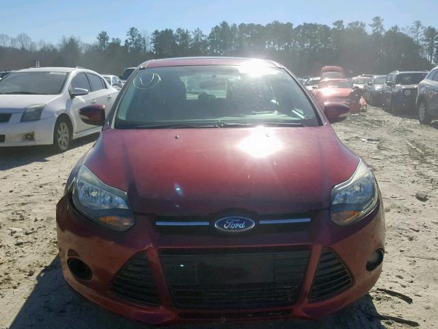 1FADP3N23EL291761 - 2014 FORD FOCUS TITA RED photo 9