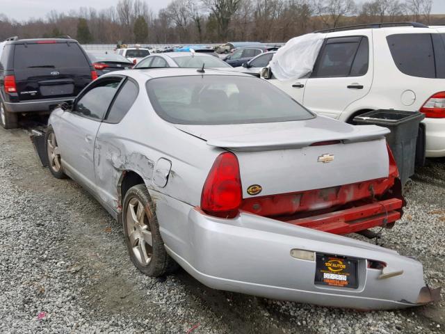 2G1WM15K769385739 - 2006 CHEVROLET MONTE CARL ვერცხლისფერი ფოტო 3