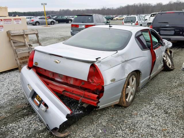 2G1WM15K769385739 - 2006 CHEVROLET MONTE CARL ვერცხლისფერი ფოტო 4