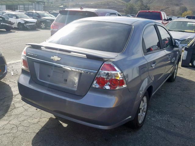 KL1TD56697B159311 - 2007 CHEVROLET AVEO BASE Grafit foto 4