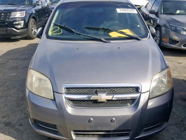 KL1TD56697B159311 - 2007 CHEVROLET AVEO BASE Grafit foto 9