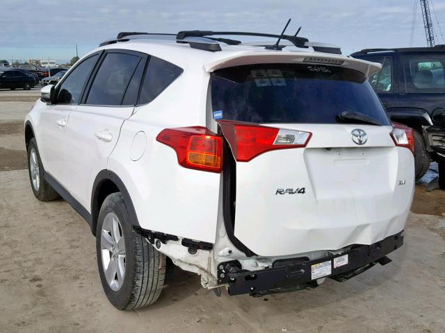 2T3WFREV8DW037512 - 2013 TOYOTA RAV4 XLE WHITE photo 3