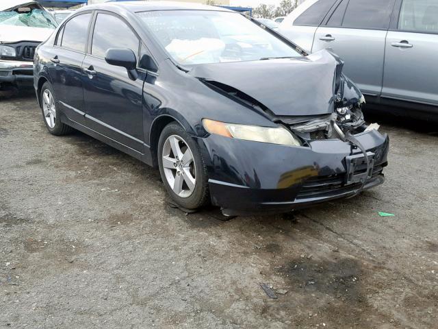 1HGFA16848L030754 - 2008 HONDA CIVIC EX BLACK photo 1