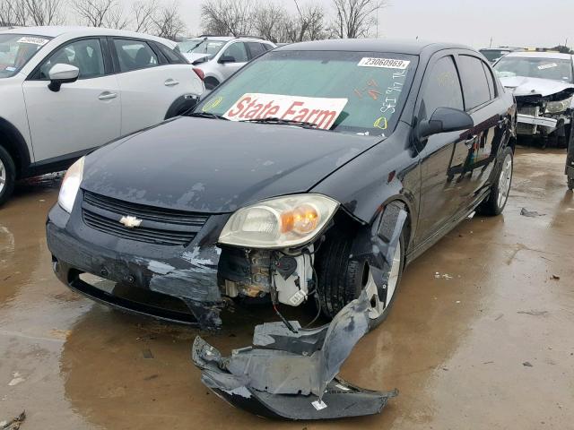 1G1AF5F55A7146138 - 2010 CHEVROLET COBALT 2LT BLACK photo 2