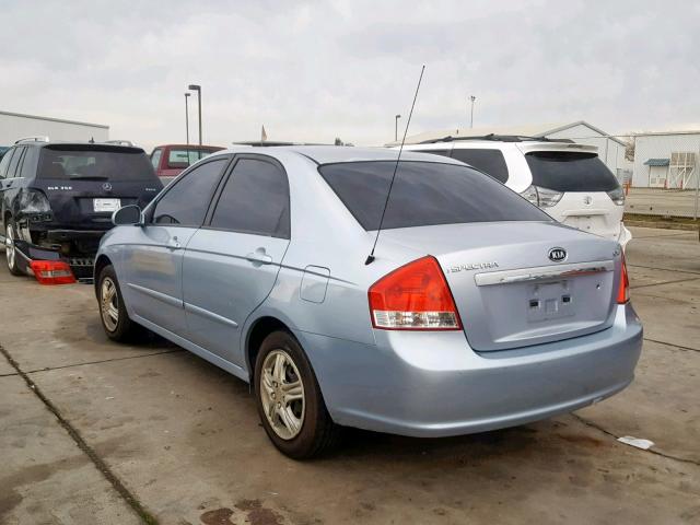 KNAFE122385575723 - 2008 KIA SPECTRA EX 蓝色 照片 3