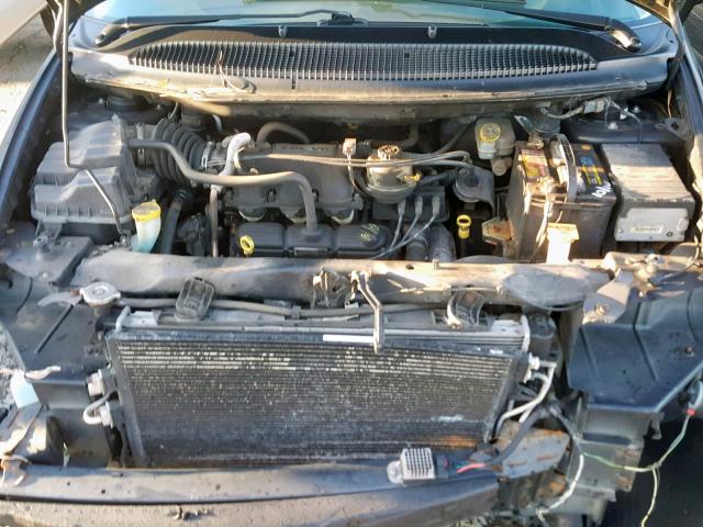 2D4GP44L37R132534 - 2007 DODGE GRAND CARA BLACK photo 7