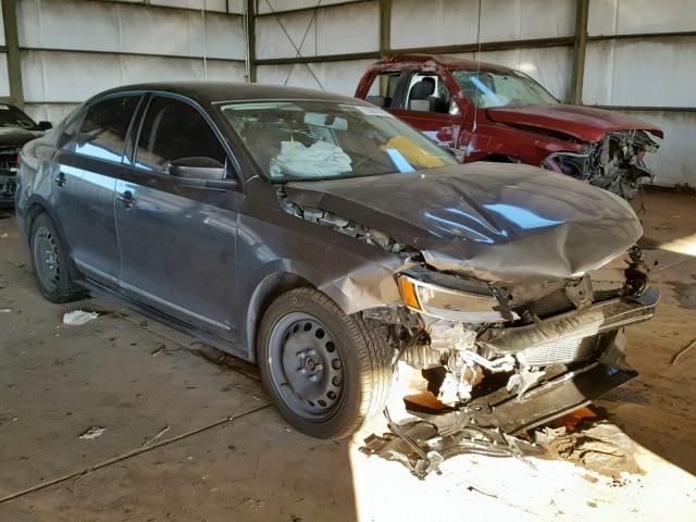 3VW2K7AJ4CM353021 - 2012 VOLKSWAGEN JETTA BASE GRAY photo 1