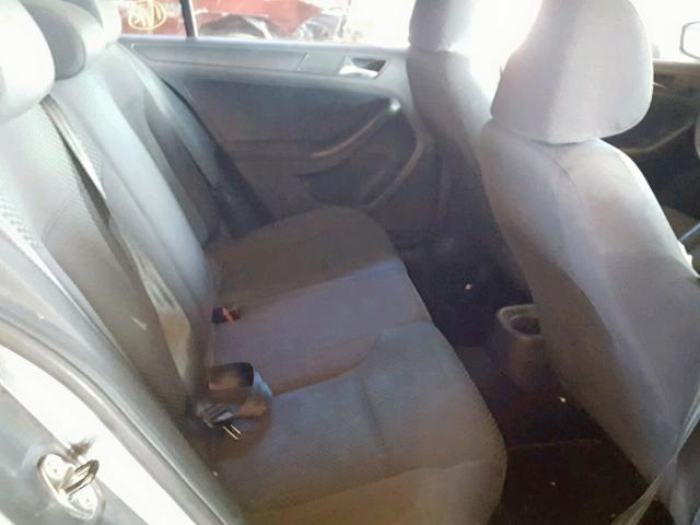 3VW2K7AJ4CM353021 - 2012 VOLKSWAGEN JETTA BASE GRAY photo 6