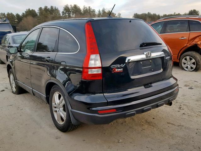 5J6RE4H71BL023381 - 2011 HONDA CR-V EXL BLACK photo 3