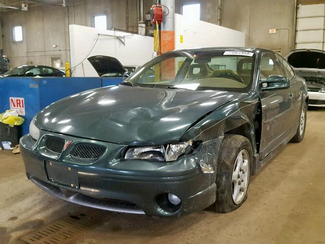 1G2WP12K2WF299012 - 1998 PONTIAC GRAND PRIX GREEN photo 2