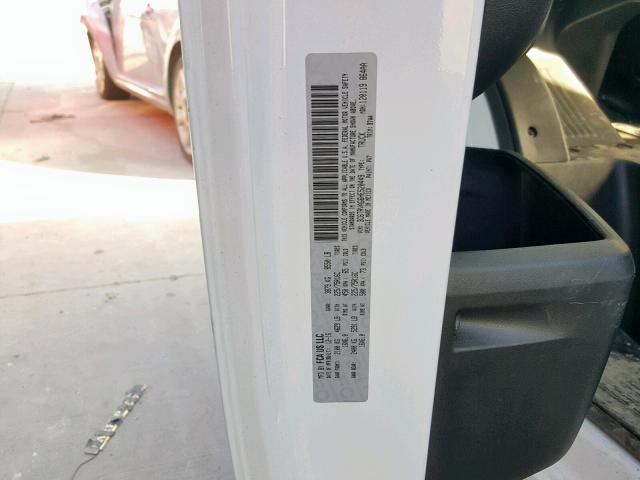 3C6TRVAG6HE520449 - 2017 RAM PROMASTER WHITE photo 10