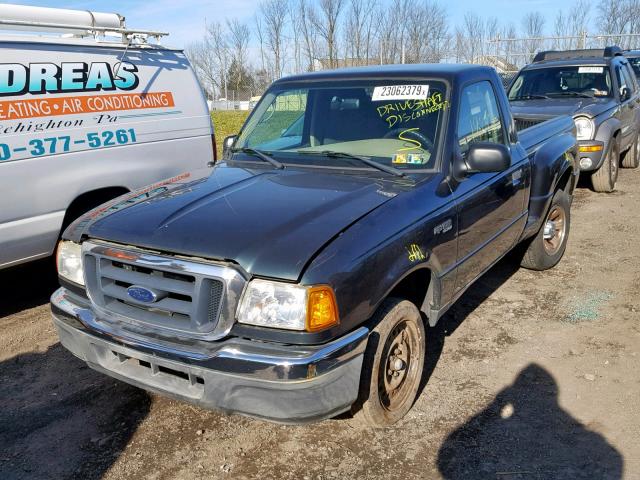 1FTYR10D14PA42451 - 2004 FORD RANGER GREEN photo 2