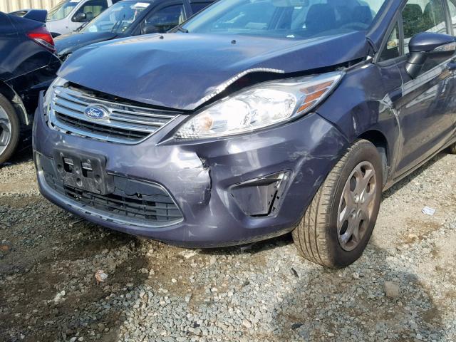 3FADP4BJ8DM195011 - 2013 FORD FIESTA SE GRAY photo 9